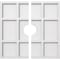Ekena Millwork Rubik Architectural Grde PVC Contemporary Ceiling Medallion, Two Piece, 16"OD x 3"ID x 5 1/2"C x 1"P CMP16RK2-03000 - alternate 1